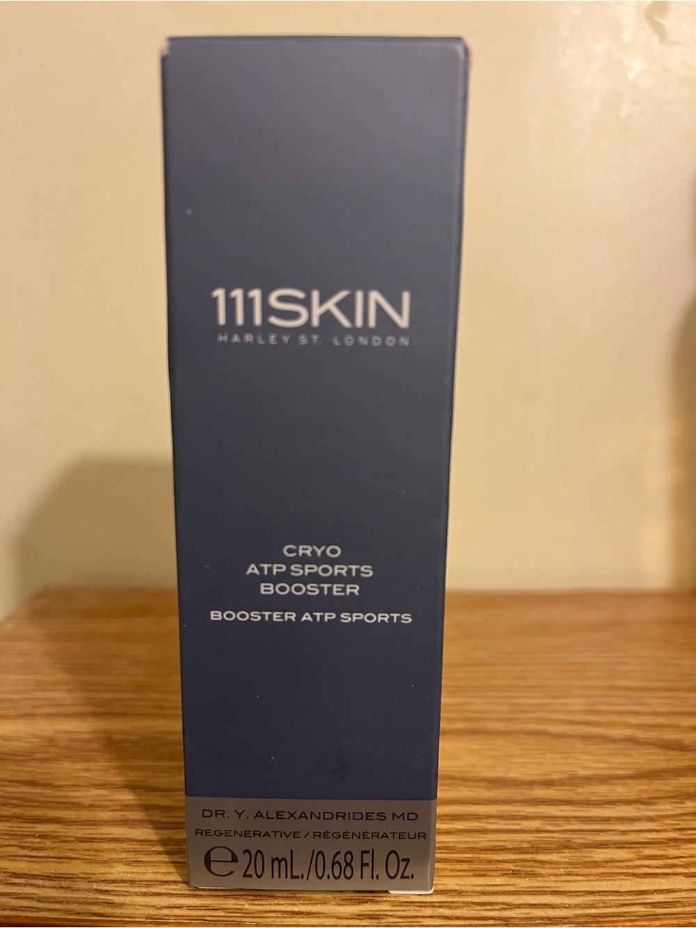 111SKIN Cryo ATP Sports Booster – Navy Blue Packaging